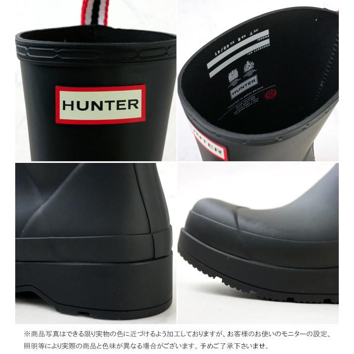 ハンター HUNTER メンズ レインブーツ オリジナル ミッド プレイ ブーツ ラバーブーツ ミドルブーツ 防水雨 雪 MFS9087RMA ブラック 黒｜smw｜05