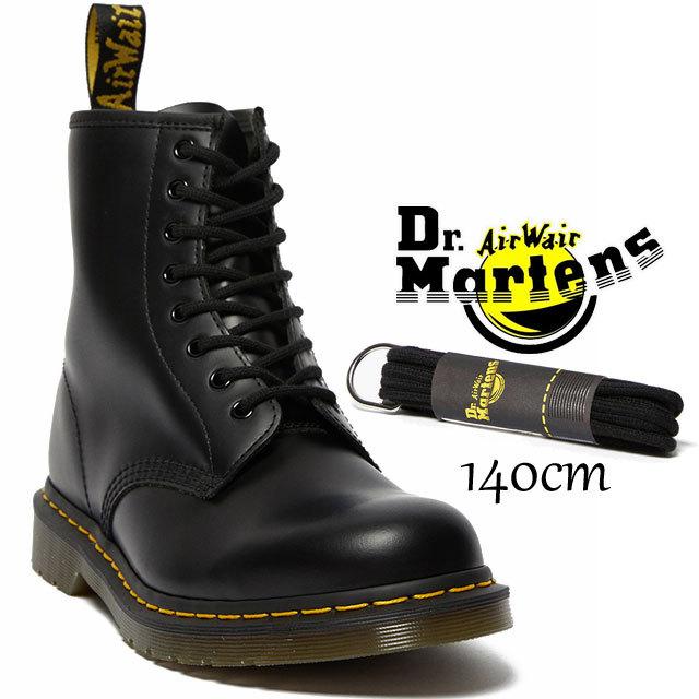 【完売】 ドクターマーチン Dr.Martens ヴィンテージ シューレース 靴ひも お見舞い 靴紐 丸紐 36973 ブラック AC998001 140cm ラウンドタイプ 黒