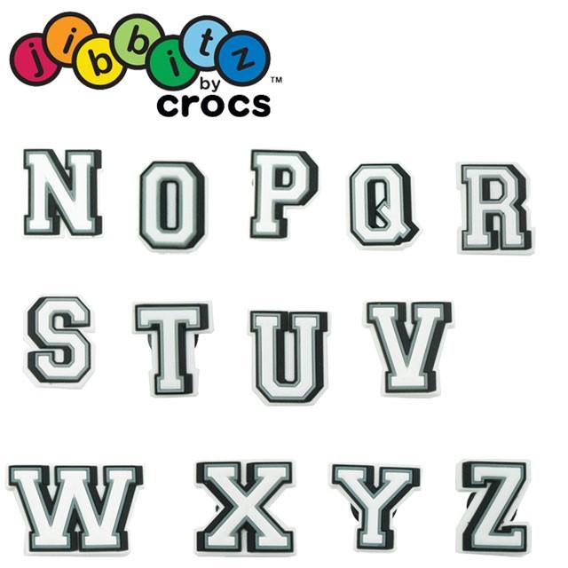 アルファベット　イニシャル　数字　サンダルアクセサリー　ジビッツ　クロックス ジビッツ クロックス CROCS jibbitz シューズアクセサリー