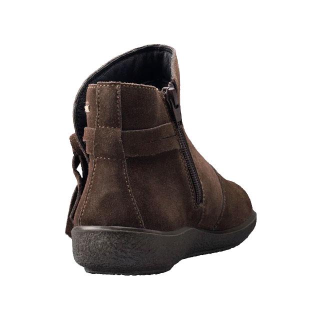 送料無料 ショートブーツ レディース FW 秋冬 新作 秋新作 冬新作 人気 流行 定番 2025 アキレス Achilles ASC 5720 ソルボ ワイズ3E ショート丈 ミセス アンクルブーツ 本革 アンクル丈 サイドファスナー付 レザーブーツ スエード/ブラウン 靴 アキレス・ソルボ アキレス ソルボ レディース ショートブーツ ワイズ