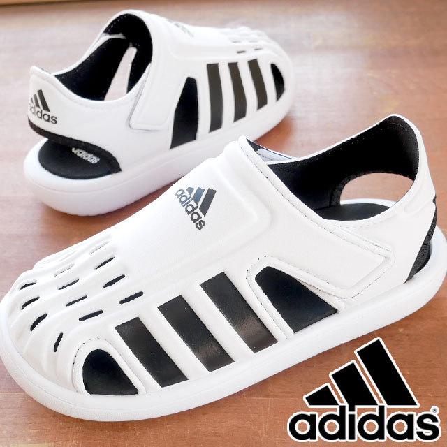 アディダス Adidas 男の子 女の子 子供靴 キッズ ジュニア サンダル スイムウォーターサンダル C サマーシューズ 水陸両用 ベルクロ Fy6044 白 黒 シューマートワールド 通販 Paypayモール