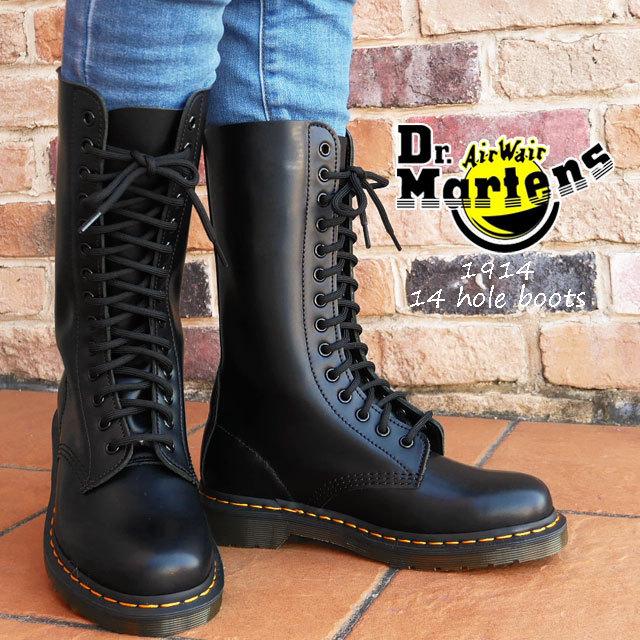 ドクターマーチン Dr Martens メンズ レディース 14ホールブーツ 1914 レースアップブーツ ロングブーツ ブラック 黒 シューマートワールド 通販 Paypayモール