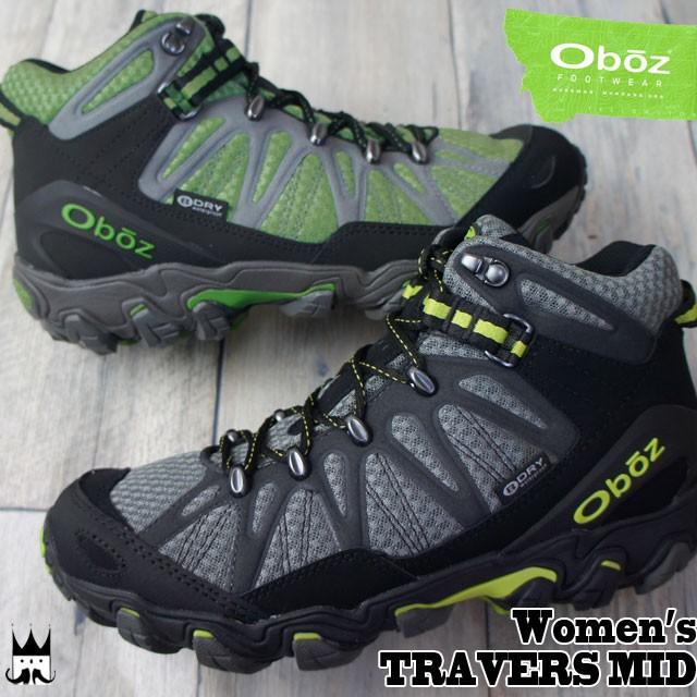 オボズ Oboz レディース トレッキングシューズ 21602 ウィメンズ トラバース ミッド ミッドカット 登山 山登り ダークシャドウ グリーン
