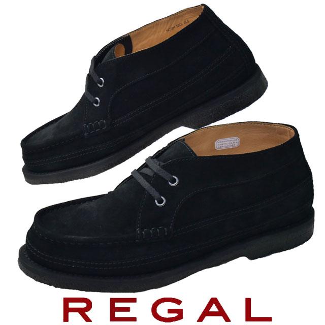 REGAL（リーガル） モカシンブーツ メンズ ショートブーツ クレープ 