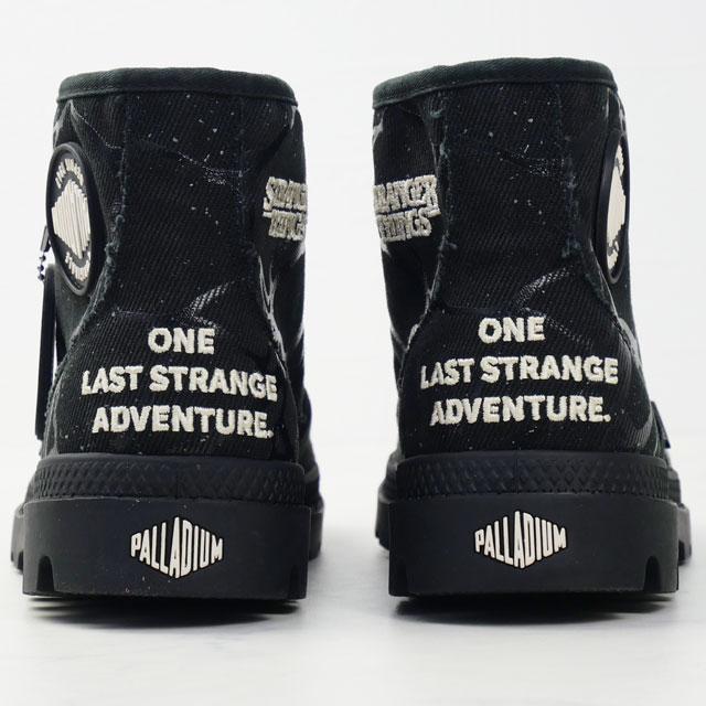 送料無料 スニーカー ハイカット メンズ AW 秋冬 新作 秋新作 冬新作 人気 流行 定番 2026 パラディウム PALLADIUM 04626 008 ストレンジャーシングス コラボモデル パンパ ハイ トンネル アップサイド・ダウン キャンバスシューズ ブラック 黒 靴 PALLADIUM（パラディウム） ストレンジャーシングス コラボモデル