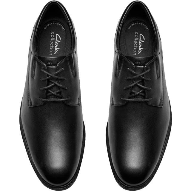 未使用 クラークス スクエアトゥ ビジネス レザー シューズ Clarks（クラークス） ビジネスシューズ メンズ ステッドウェルレース