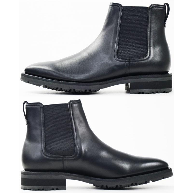 REGAL（リーガル） サイドゴアブーツ メンズ 雪道対応ソール 革靴 滑り