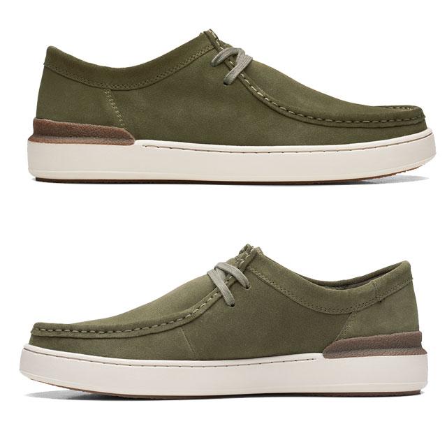 クラークス Clarks メンズ コートライトウォーリー ローカット 靴 本革 スエード コンフォートシューズ 26170281 ダークサンド 26171983 ダークオリーブスエード｜smw｜09