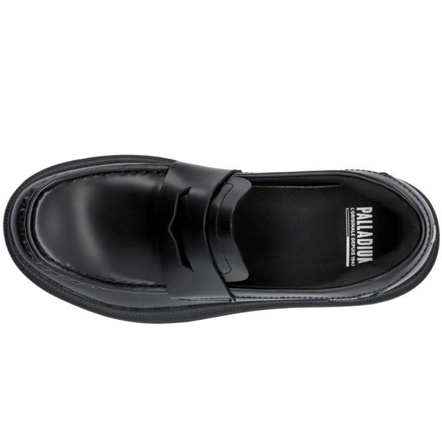 PALLADIUM 厚底レザーカジュアルシューズ 黒 PALLADIUM（パラディウム） 厚底 レザーシューズ レディース パラ