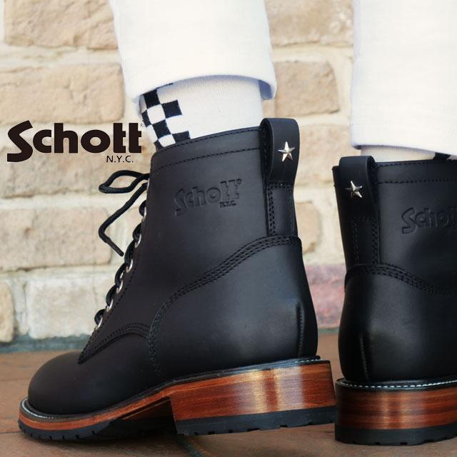 Schott N.Y.C（ショット） レースアップブーツ メンズ 大きいサイズ