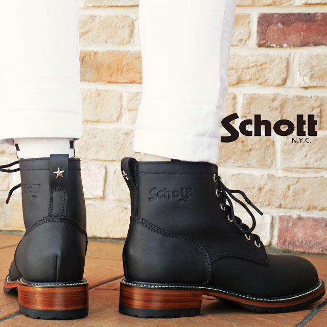 Schott N.Y.C（ショット） レースアップブーツ メンズ 大きいサイズ