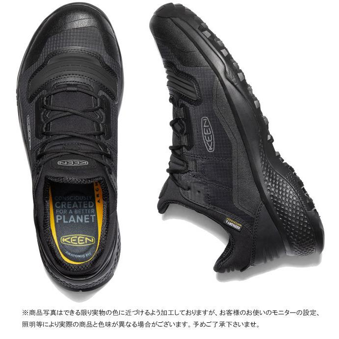 キーン KEEN メンズ トレッキングシューズ テンポ フレックス ウォータープルーフ 防水 ローカット スニーカー ハイキングシューズ1025294 ブラック 黒 1025472｜smw｜09