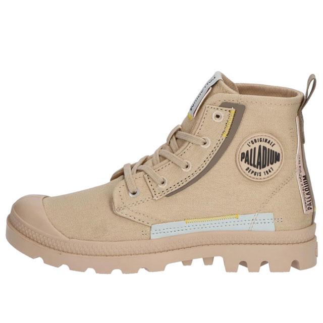 パラディウム スニーカー ハイカット レディース パンパ アンダーレイヤー キャンバススニーカー 99183 008 215 サファリ | PALLADIUM | 08