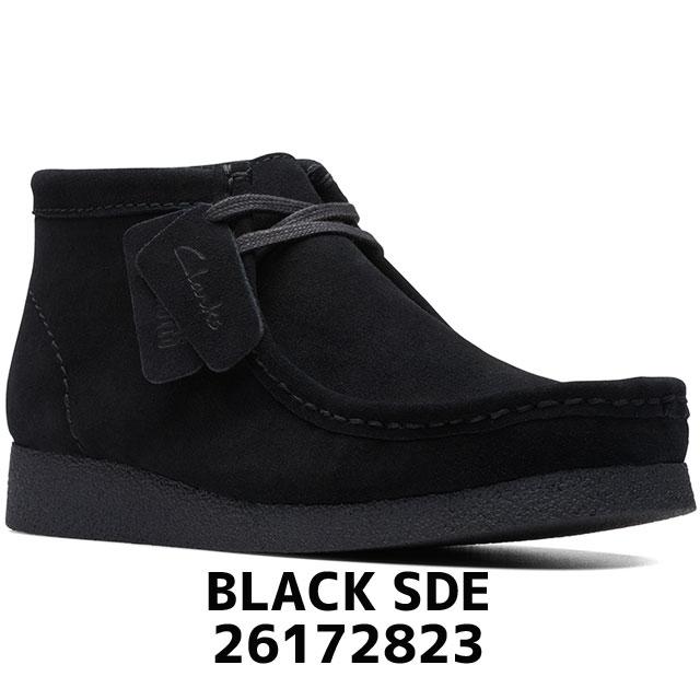 CLARKS(クラークス)ワラビーブーツ アンクルブーツ レザー スタンダード シューズ ハイカット ブラック レースアップ メンズ WALLABEE BOOT 26155512 Clarks（クラークス） メンズ ショートブーツ 靴 ワラビーエヴォブーツ