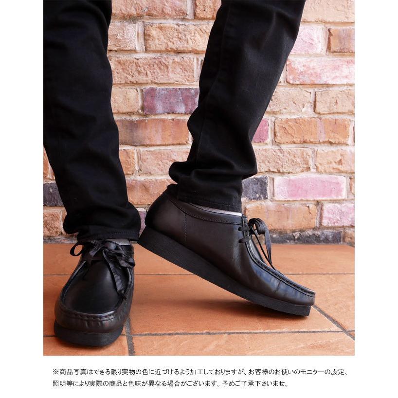 クラークス Clarks メンズ ワラビー2 ショートブーツ 本革 スエード レースアップ アンクルブーツ ショート丈26158280 ブラックレザー 黒 26158276 26158275｜smw｜04