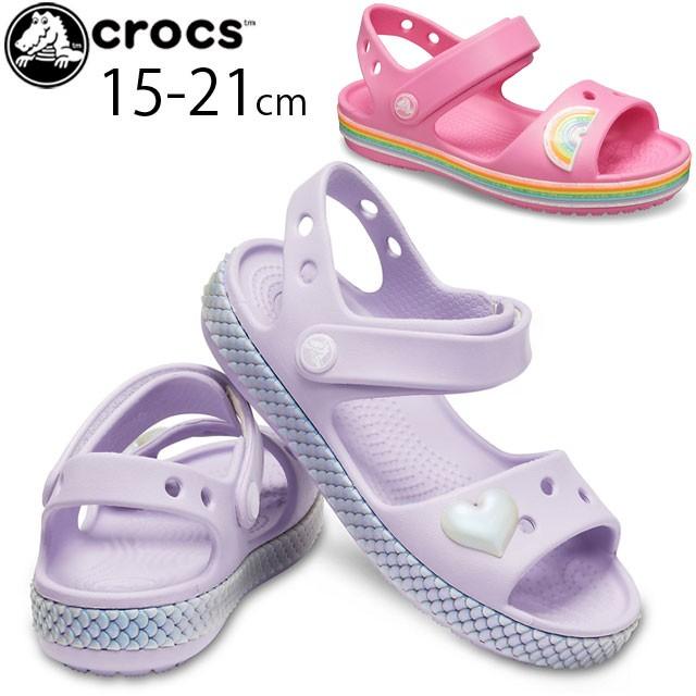 クロックス Crocs 女の子 子供靴 キッズ ジュニア サンダル Ps ラベンダー ピンクレモネード 6145 イマジネーションサンダル 新登場 クロックバンド スポーツサンダル