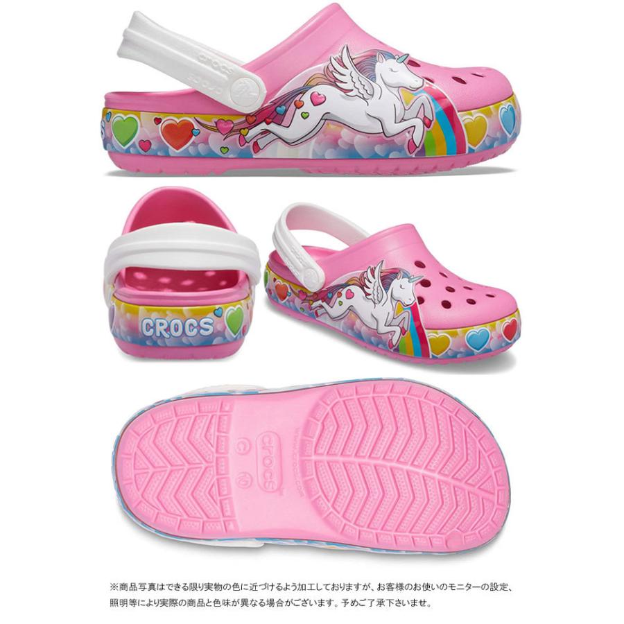 クロックス Crocs 女の子 子供靴 キッズ ジュニア 光るサンダル クロッグサンダル ファンラブ ユニコーン ライツ クロッグ コンフォート Led搭載 669 7071 シューマートワールド 通販 Paypayモール