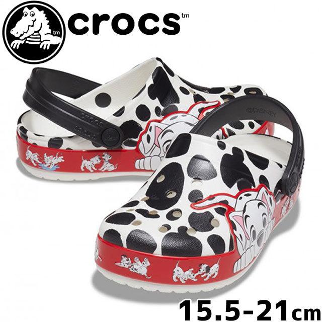 クロックス Crocs 男の子 女の子 子供靴 キッズ ジュニア クロッグサンダル ファン ラブ 101 ダルメシアンズ クロッグ K コンフォート サンダル 101匹わんちゃん シューマートワールド 通販 Paypayモール