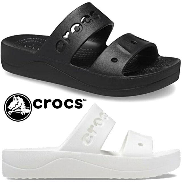 クロックス　ブラック 厚底スライドサンダル crocs クロックス スライドサンダル メガクラッシュ トリプル
