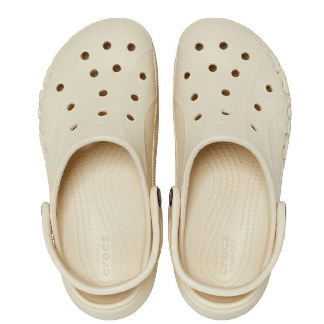 crocs ベージュ クロッグサンダル*5 クロックス crocs レディース サンダル 厚底 バヤ