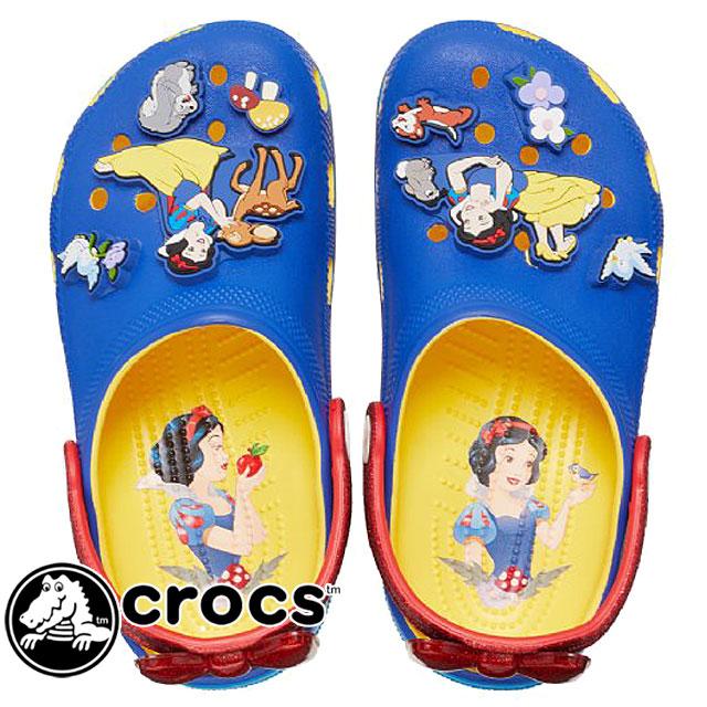 クロックス クロッグサンダル レディース スノー クラシッククロッグ 白雪姫 サボサンダル ディズニープリンセス 前ふさがり 209483 769 サンシャイン | crocs