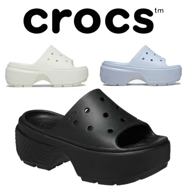 crocs（クロックス） 厚底 スライドサンダル レディース ストンプ