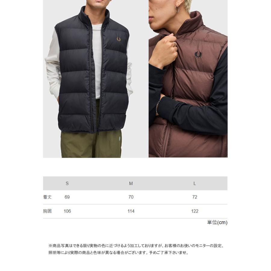 FRED PERRY（フレッドペリー） 中綿ベスト メンズ インシュレーテッド
