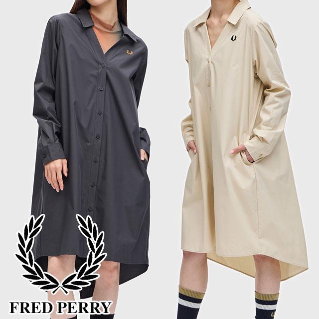 FRED PERRY フレッドペリー シャツワンピース レディース FRED PERRY フレッドペリー シャツワンピース レディース