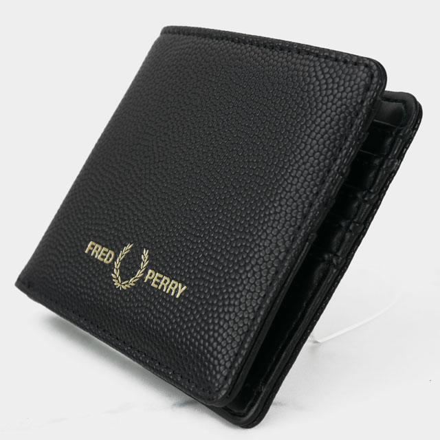 フレッドペリー メンズ レディース 財布 スコッチグレインテクスチャー PU ウォレット 二つ折り財布 サイフ 折り畳み コンパクト L4308｜smw｜04