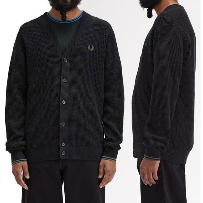 FRED PERRY（フレッドペリー） ニット メンズ ワッフルステッチ