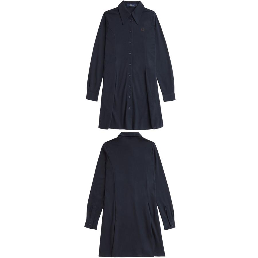 【桜こ】フレッドペリー　ネイビー シャツワンピース 長袖 桜こ様専用】フレッドペリー ネイビー シャツワンピース 長袖 - メルカリ