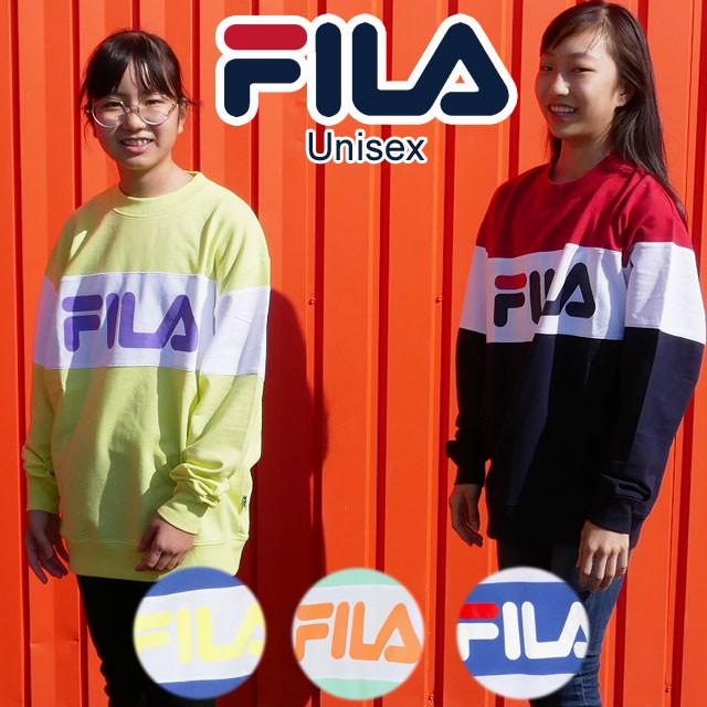 フィラ FILA メンズ レディース ジュニア キリカエトレーナー FM5169 長袖 フード ユニセックス トップス スエット｜smw