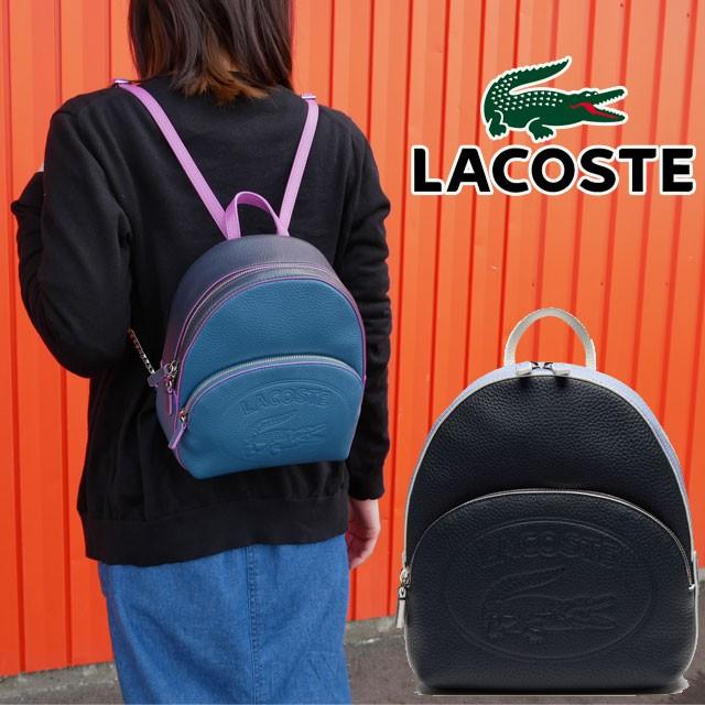 オンラインショップ LACOSTE バックパック リュックサック ネイビー