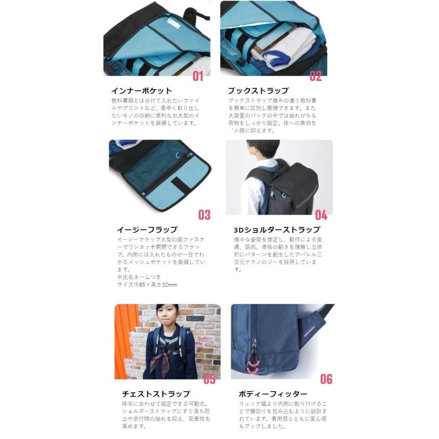 フットマーク バッグ 男の子 女の子  101380 19L RAKUSACK ラクサック 中学生 高校生 中高生 通学バッグ スクールバッグ リュックサックの画像