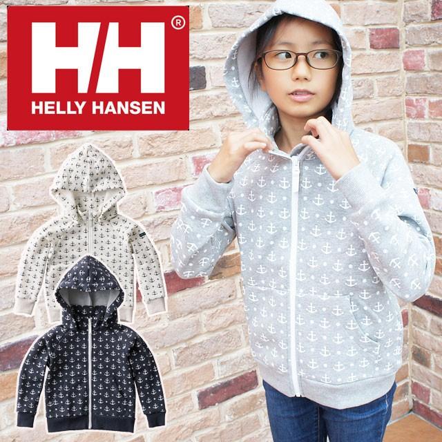 ヘリーハンセン 子供服 パーカー 男の子 女の子 子供 キッズ ジュニア HJ31864 ロングスリーブプリントフルジップフーディー マリンテイスト 長袖 トップス 上着｜smw