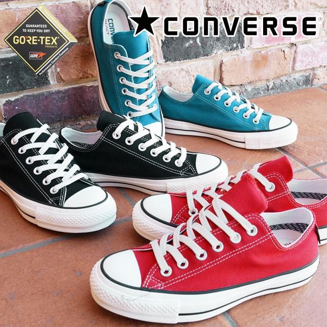 コンバース Converse ローカットスニーカー 防水 メンズ レディース オールスター 100 ゴアテックス Ox レースアップ 限定 リミテッド 100周年記念モデル 黒 赤 シューマートワールド 通販 Paypayモール