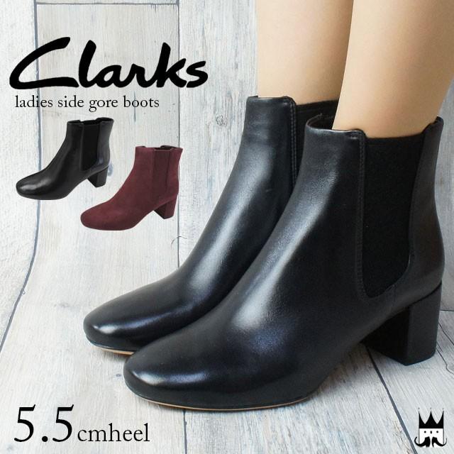 クラークス Clarks レディース サイドゴアブーツ ショートブーツ 本革