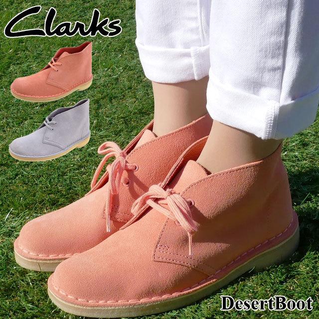 クラークス Clarks レディース デザートブーツ ショートブーツ 本革 靴 Crss コーラルスエード Lbus ライトブルースエード 350g シューマートワールド 通販 Paypayモール