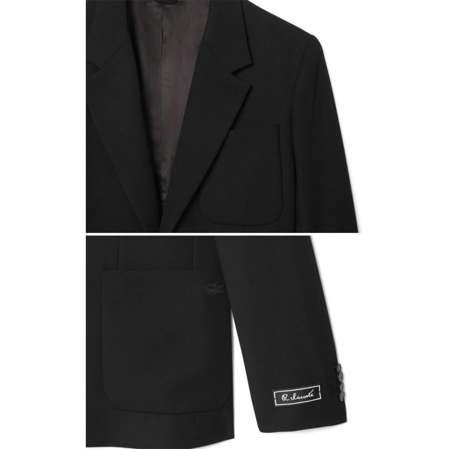 ラコステ テーラードジャケット メンズ VH8506 ウールブレンドツイルブレザー トップス アウター Jacket 上着 長袖 ポケット シンプル きれカジの画像