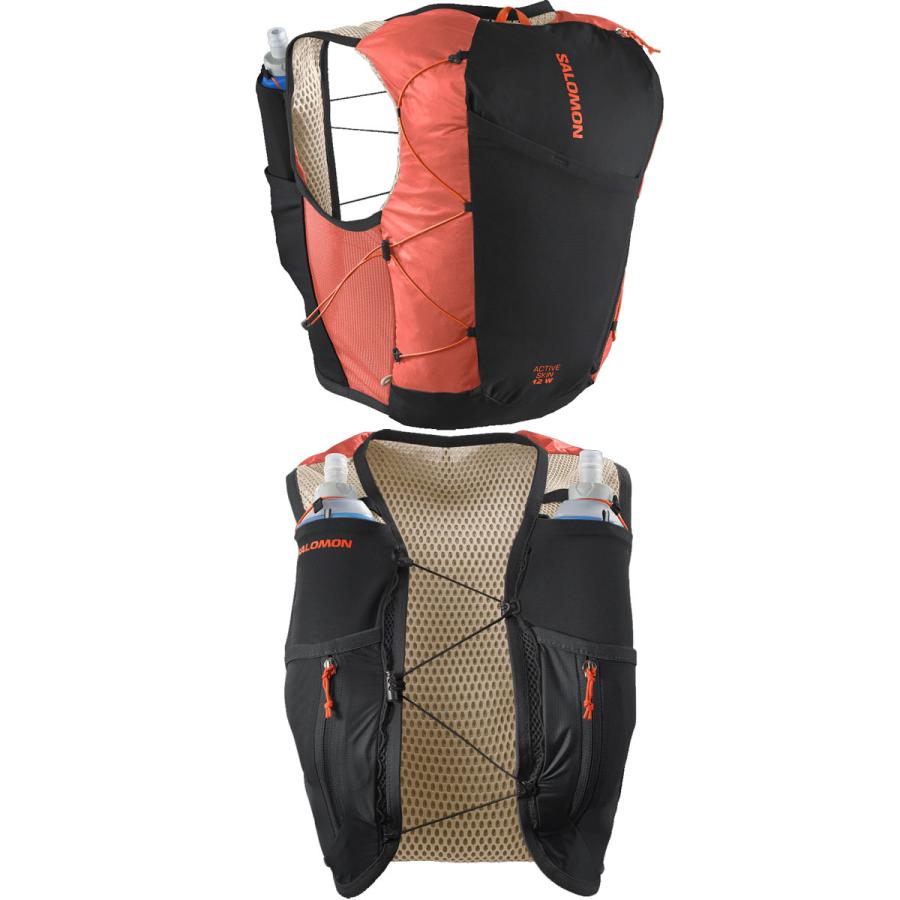 送料無料 ランニングベスト レディース AW 秋冬 新作 秋新作 冬新作 人気 流行 定番 2025 サロモン SALOMON LC2663200 12 12L BAG アクティブスキン バッグ アウトドア リュック トレイルランニング フラスク付 トレラン マラソン ジョギング 登山 バック 鞄 橙 SALOMON（サロモン） ランニングベスト レディース LC2663200