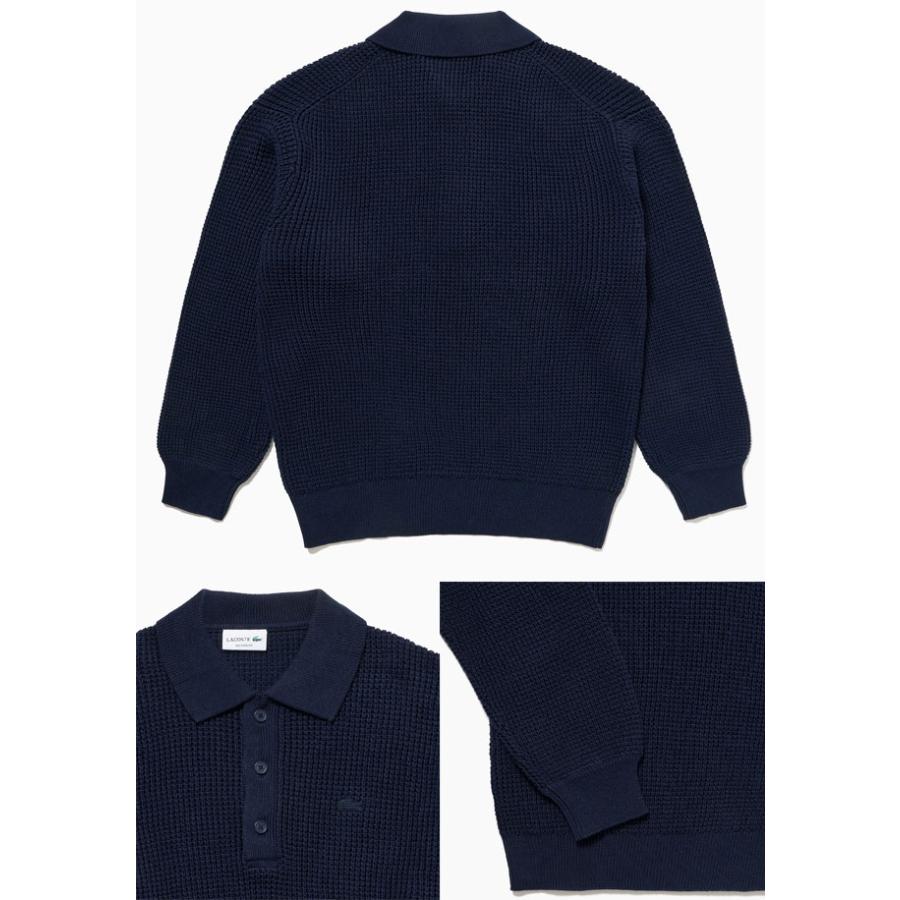 LACOSTE（ラコステ） トップス メンズ AH019J ワッフルニットポロ