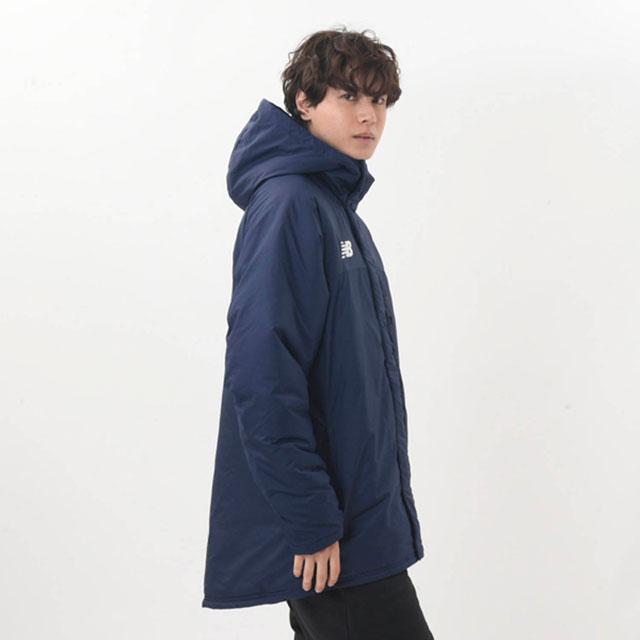 ニューバランス アウター メンズ JMJF1423NV パデッドハーフコート 上着 レディース防寒 長袖 中綿 ロゴ アパレル 服_6