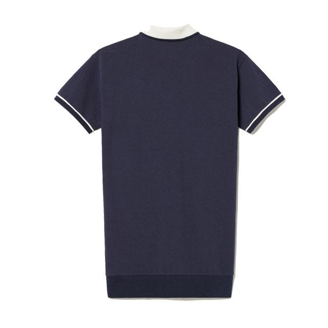 ラコステ スリムフィット ポロワンピース LACOSTE シャツワンピース ルーズフィット5分袖ポロドレス