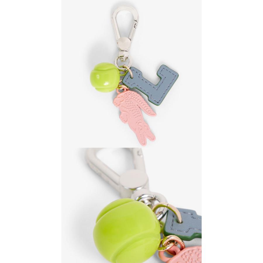 LACOSTE 期間限定イベント品 テニスボール+ルービックキューブ LACOSTE（ラコステ） キーホルダー メンズ NF5321RL 3連チャーム