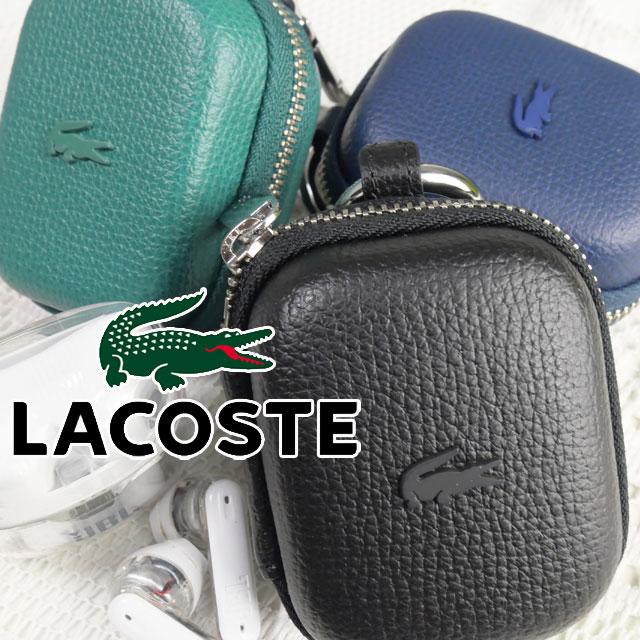 LACOSTE ラコステ イヤホンケース メンズ NH1430 レザーイヤホン 