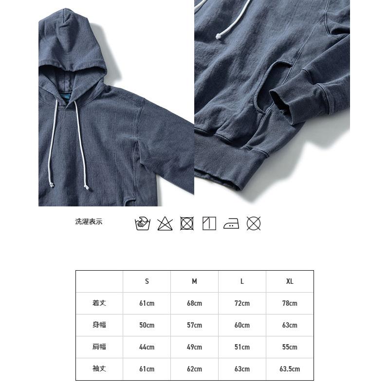 グッドオン パーカー メンズ レディース GOBW1913 ヘビープルオーバーフードスウェット フーディー ロングスリーブ スエット 数量限定商品 トップス 長袖 無地_6