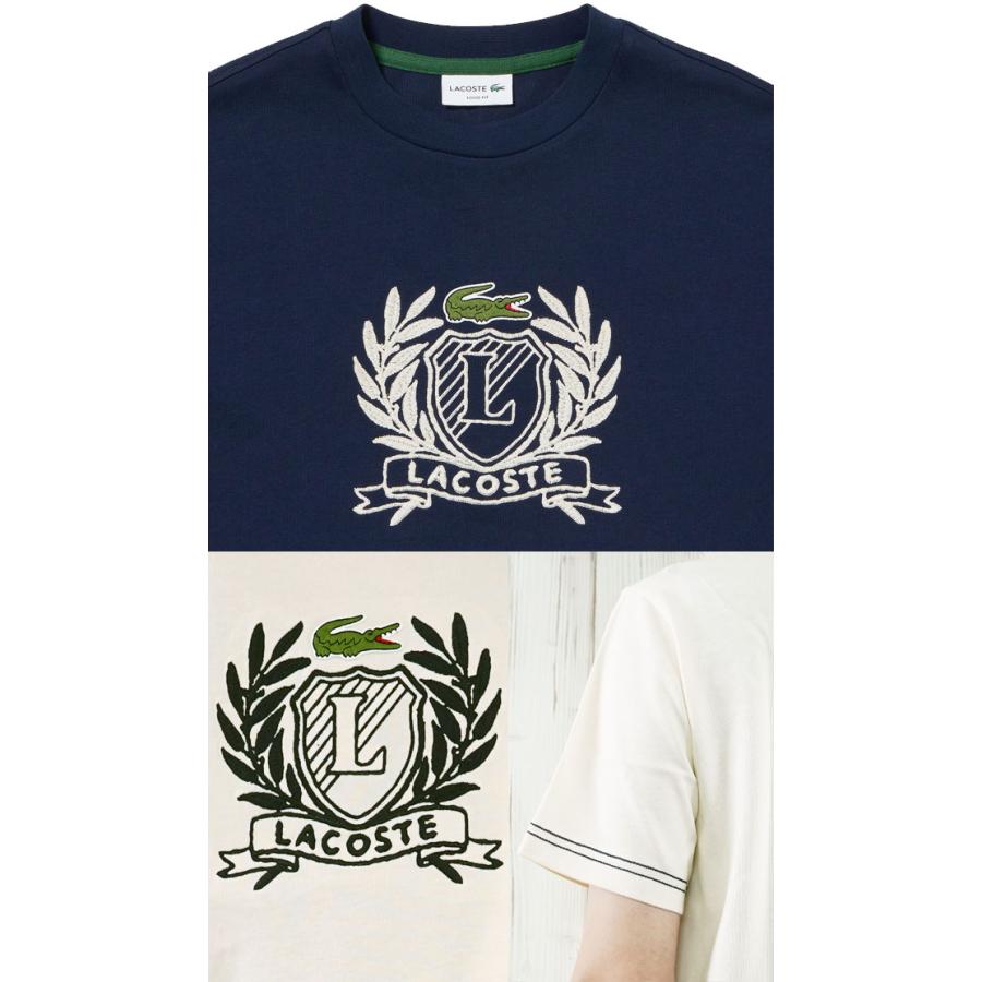 LACOSTE（ラコステ） Tシャツ メンズ TH6374 ハンドステッチ風フレンチ