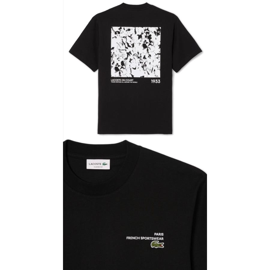 【ブラック】オーディエンスバックプリントTシャツ ラコステ LACOSTE オーディエンスバックプリントTシャツ （ブラック