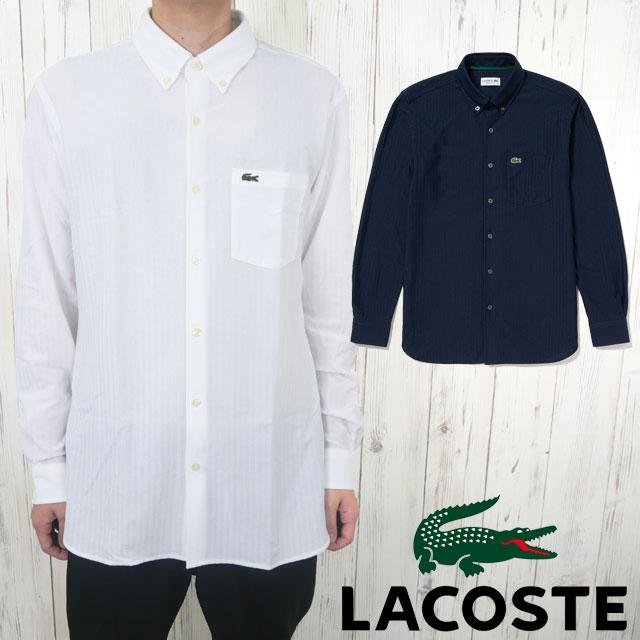 LACOSTE（ラコステ） シャツ メンズ CH007J ジャカードストライプ 
