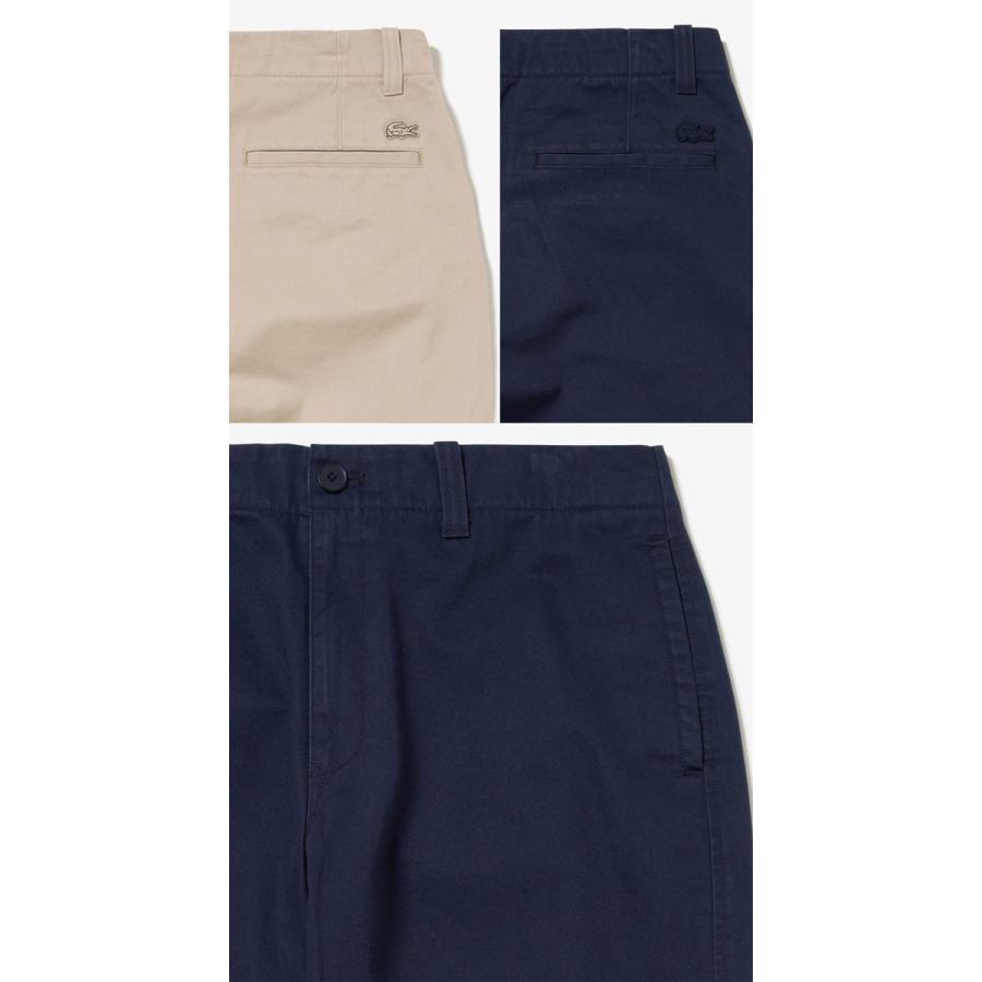 送料無料 ボトムス メンズ SS 春夏 新作 夏新作 秋新作 人気 流行 定番 2025 ラコステ LACOSTE HH005J NAVY BEIGE イージーワイドチノパンツ 長ズボン アパレル ウエア 服 紺 ベージュ 綿100％ LACOSTE（ラコステ） ボトムス メンズ HH005J イージーワイド